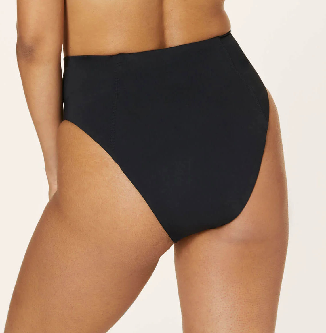 SOLID COLORS Choose Your Fabric - Hayden High Waist Bikini Bottom LITTLE BIT CHEEKY