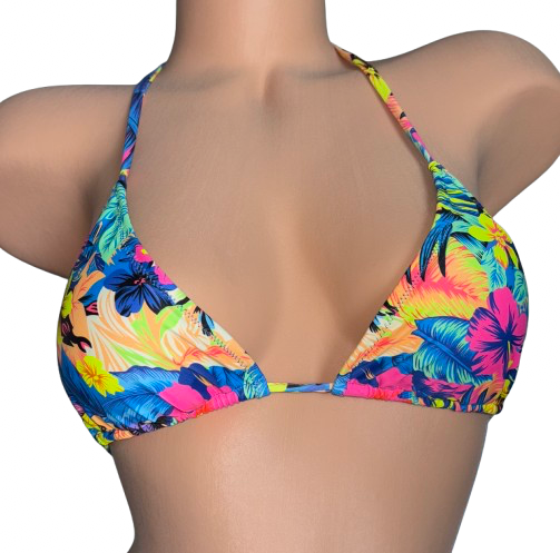 Neon Tropics - Ella Triangle Bikini Top
