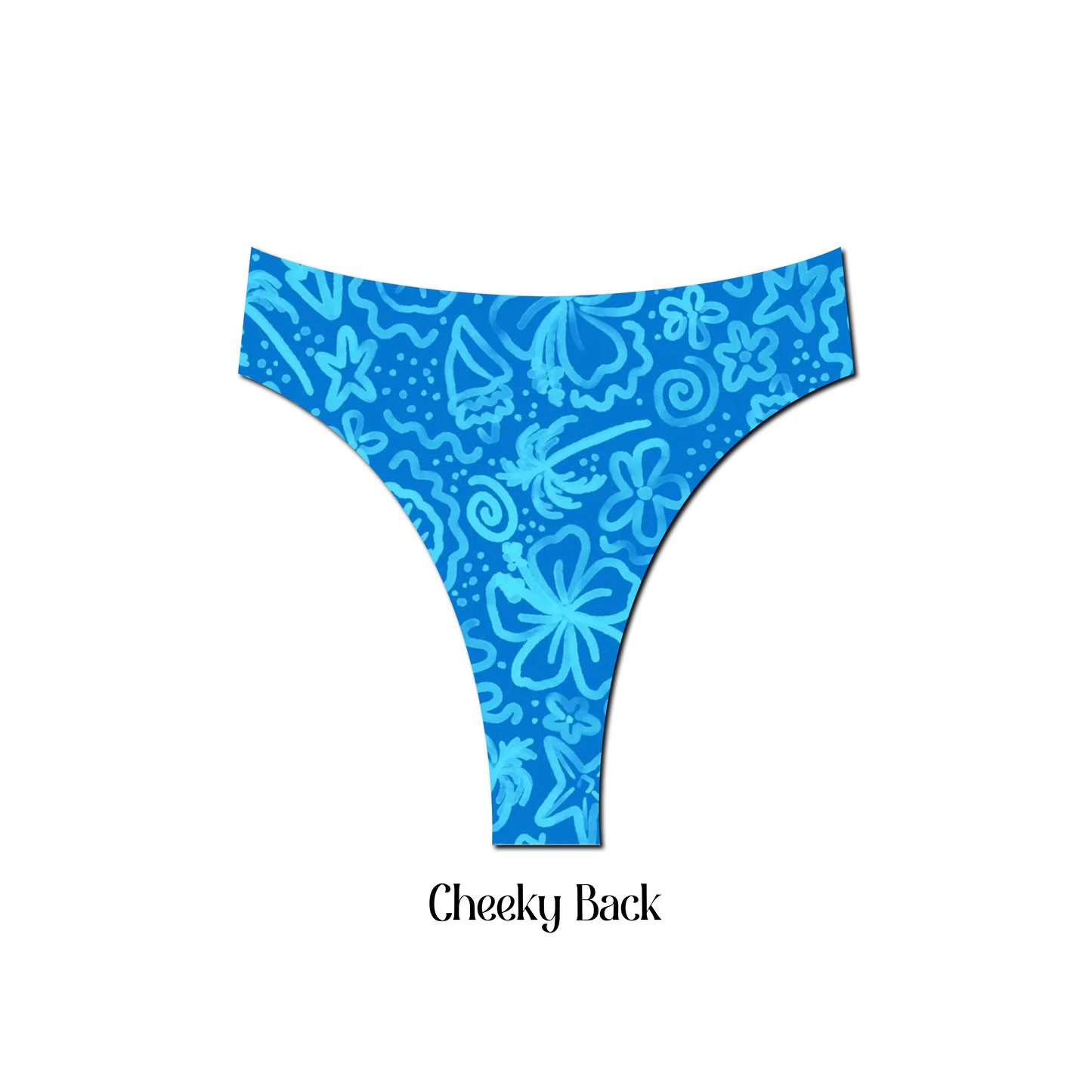 Beach Doodles - Hayden Hi Waist Bikini Bottom
