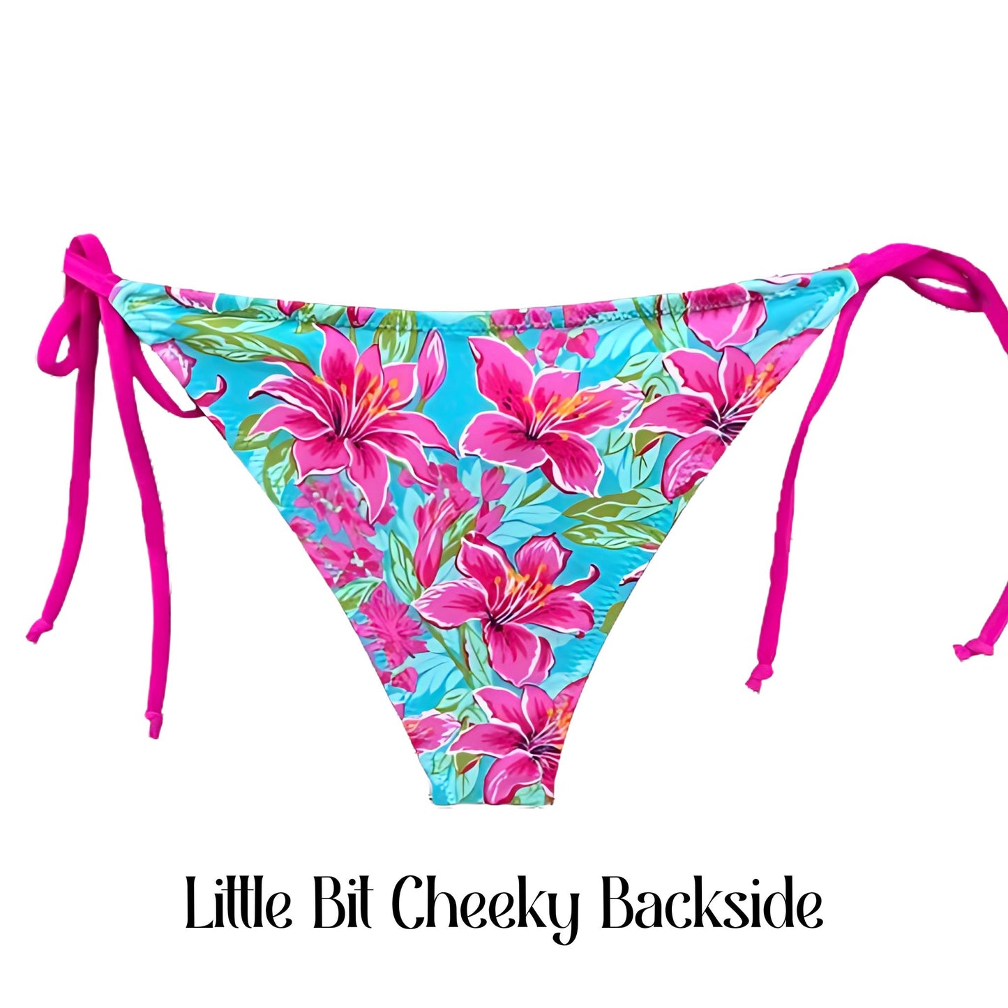SALE April Bikini Bottom - Watercolor Lillies Collection