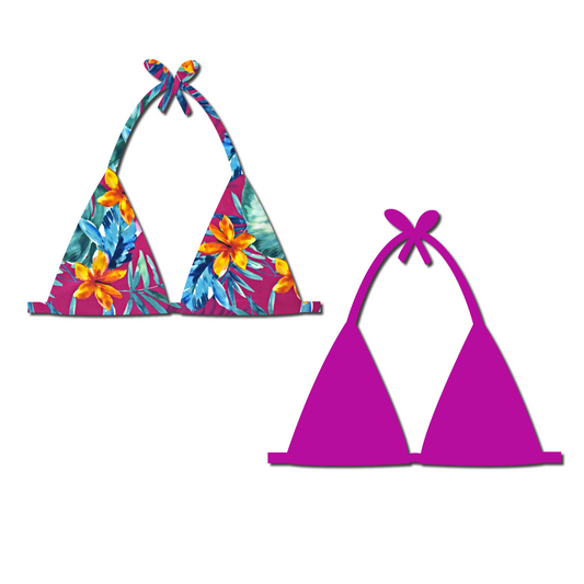Bimini Babe - Reversible Triangle Bikini Top