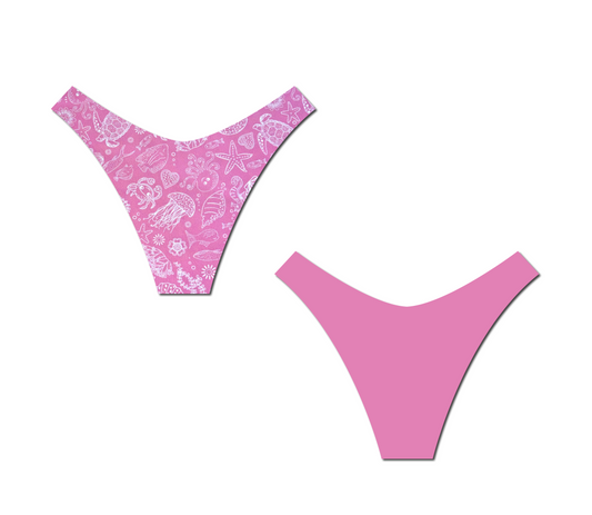 Bubblegum Bay - Lily Reversible Bikini Bottom