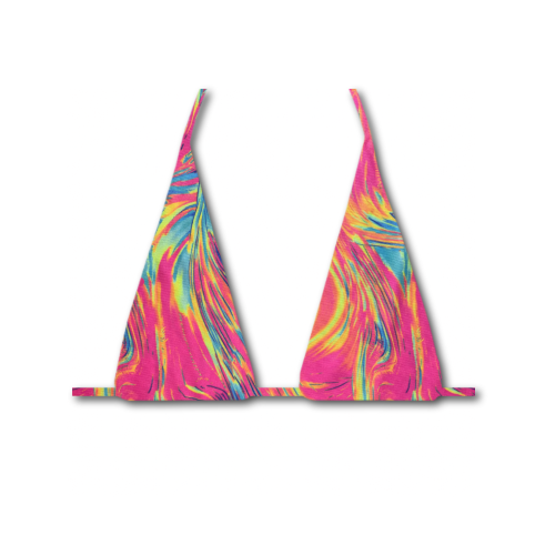 Electric Breeze - LONG Triangle Bikini Top