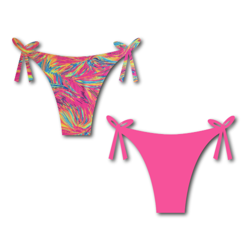 Electric Breeze - Layla Reversible Tie Side Bikini Bottom