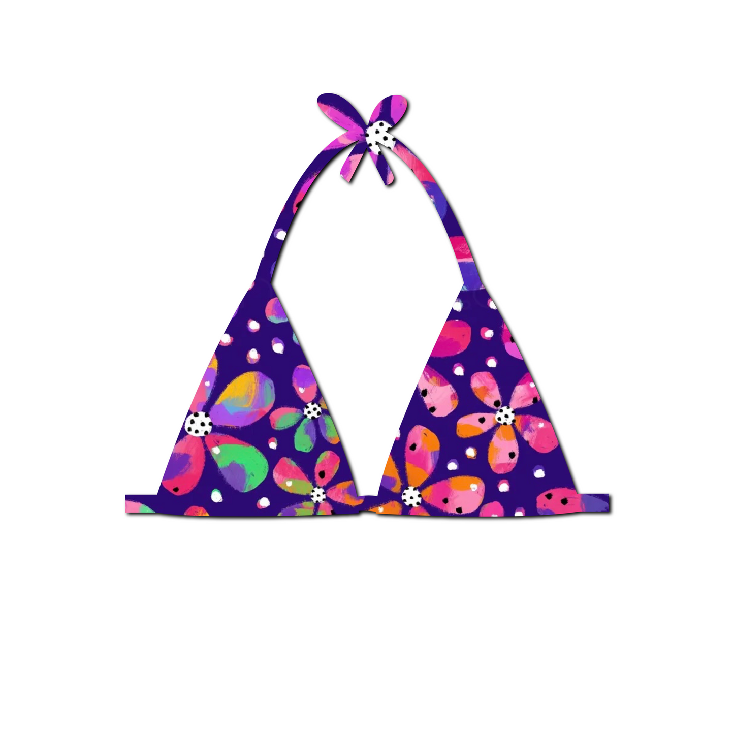 Berry Blossom - Ella String Bikini Top