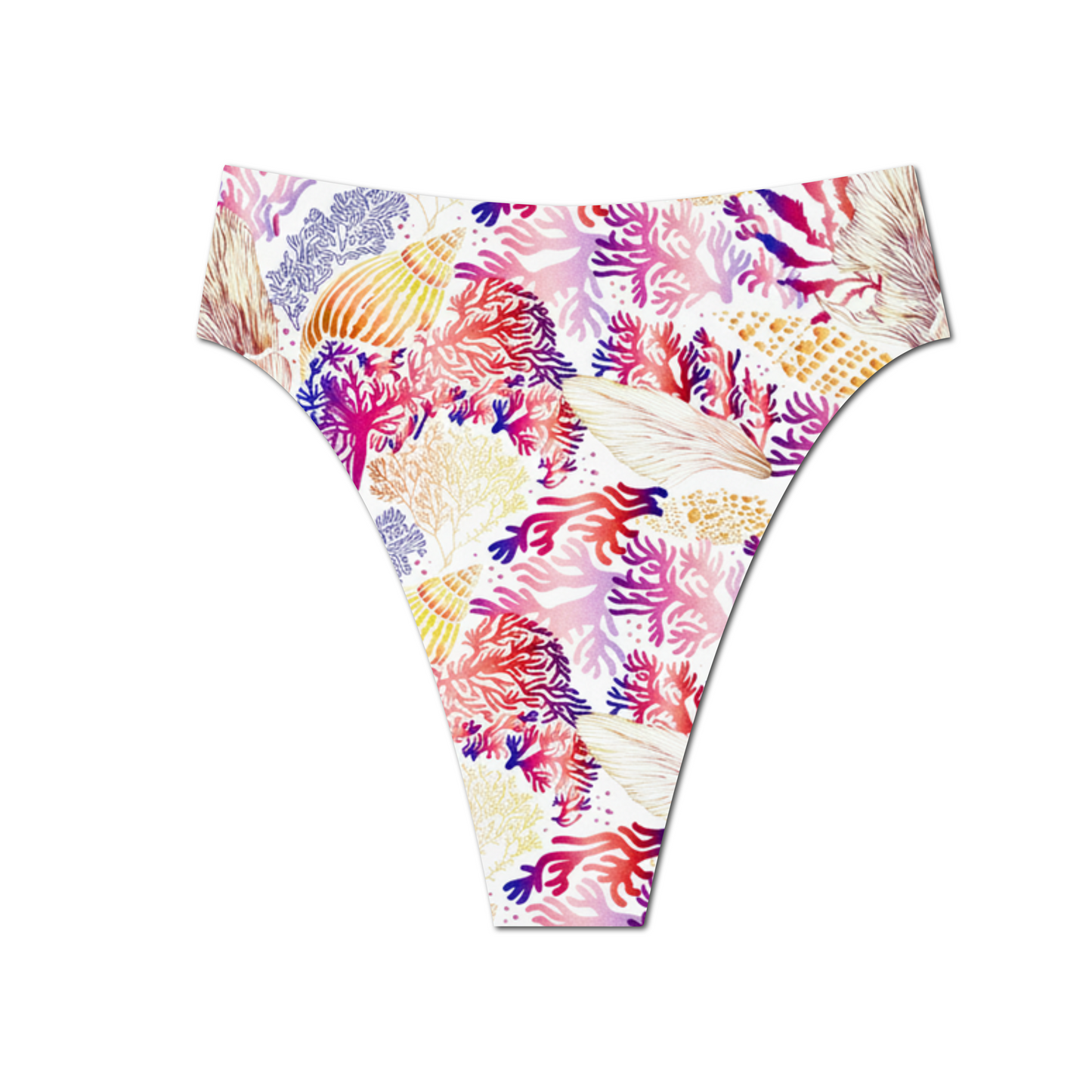 Seashell Secrets - Hayden High Waist Bikini Bottom