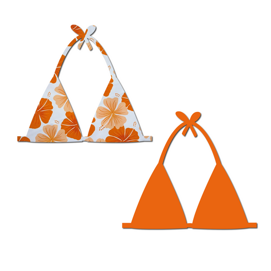 Mai Tai - Reversible Triangle Bikini Top