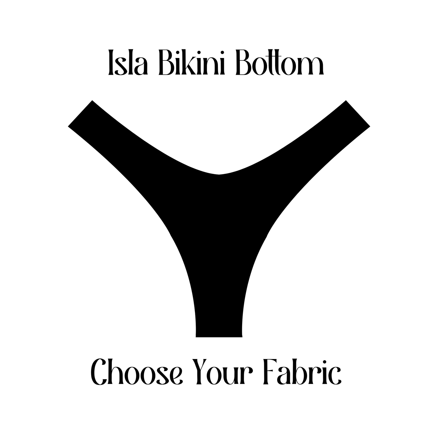 SOLID COLORS Choose Your Fabric - Isla Bikini Bottom CHEEKY