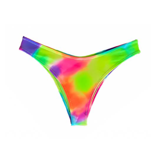 SALE Isla Bikini Bottom - Neon Tie Dye