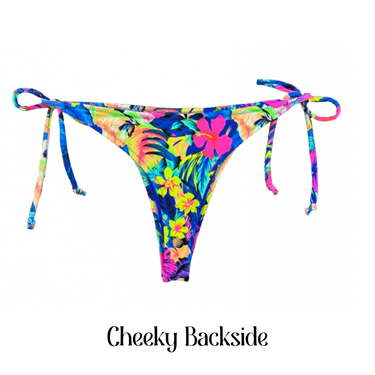 Neon Tropics - April Tie Side Bikini Bottom