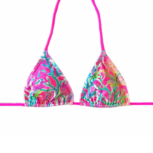Pink Tide - Ella Triangle Bikini Top