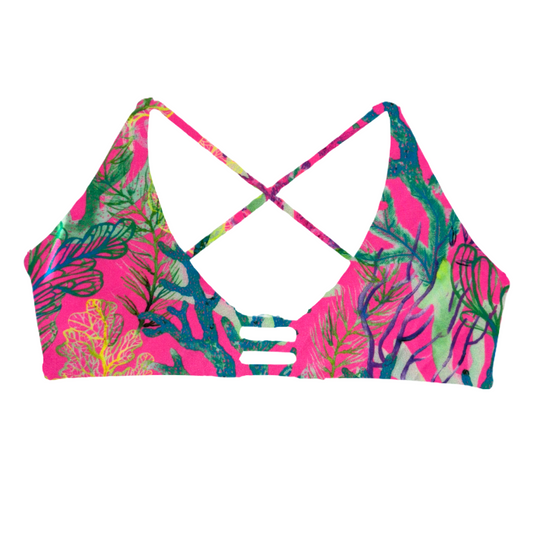 Pink Tide - Kendall Bikini Top