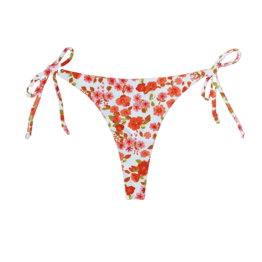 Orange Blossom - April Tie Side Bikini Bottom