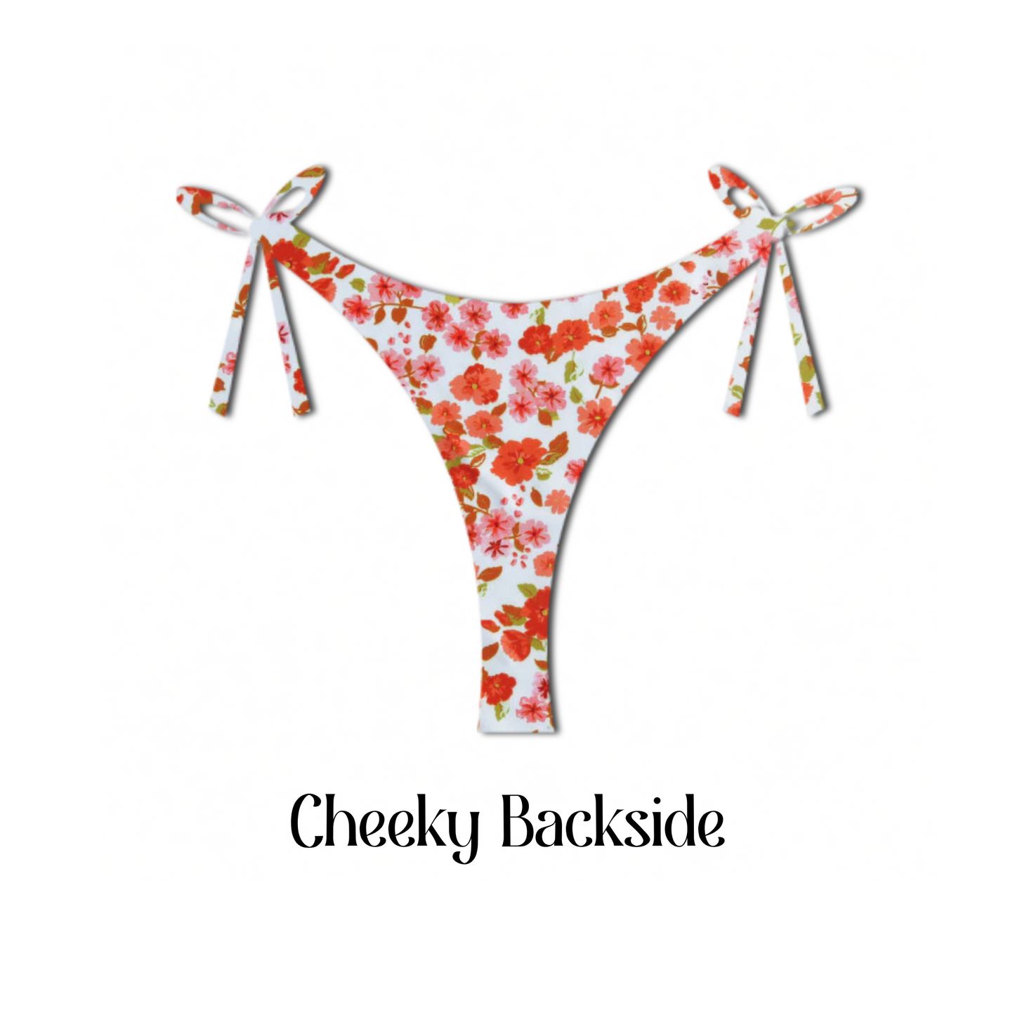Orange Blossom - April Tie Side Bikini Bottom