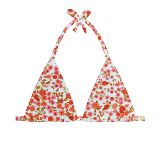 Orange Blossom - Ella Triangle Bikini Top