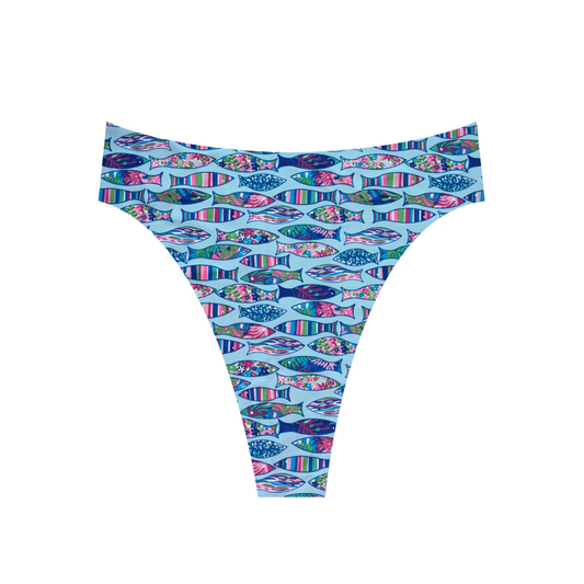 Fishing Frenzy - Hayden High Waist Bikini Bottom