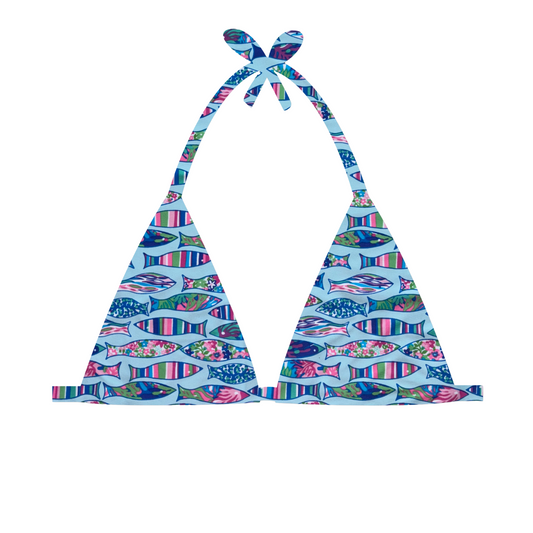 Fishing Frenzy - Ella Triangle Bikini Top