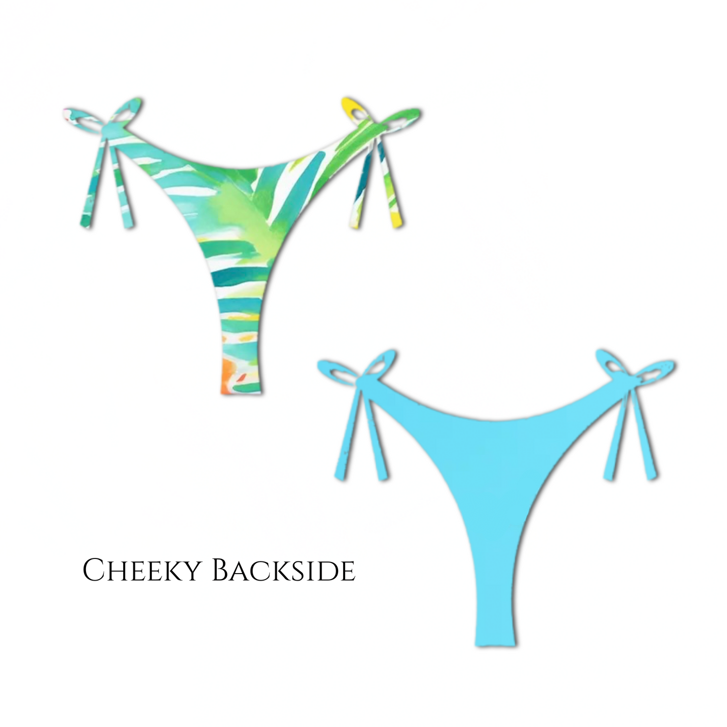 Caribbean Delight - Layla Reversible Tie Side Bikini Bottom