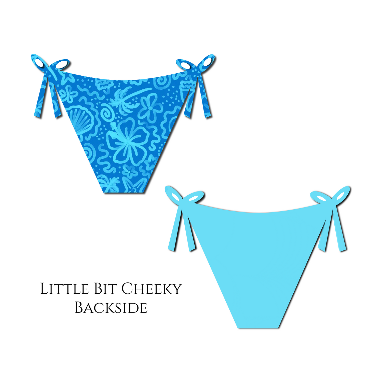 Beach Doodles - Layla Reversible Tie Side Bikini Bottom