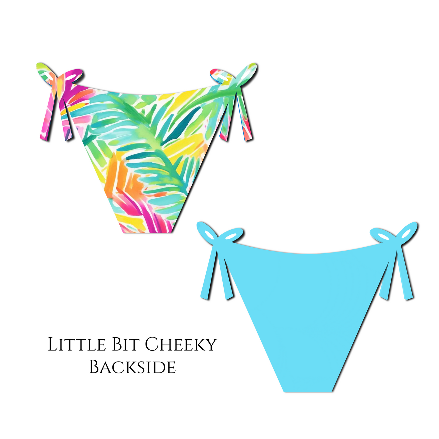 Caribbean Delight - Layla Reversible Tie Side Bikini Bottom