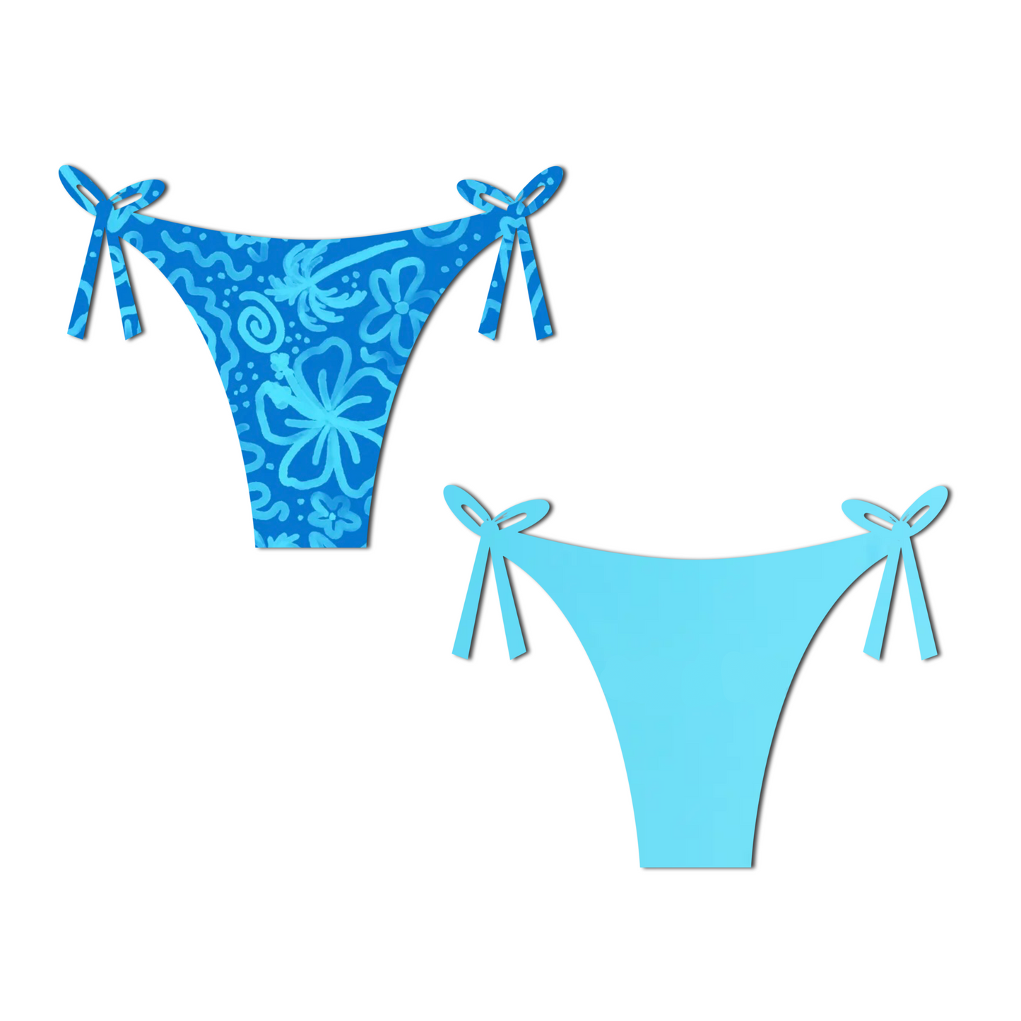 Beach Doodles - Layla Reversible Tie Side Bikini Bottom