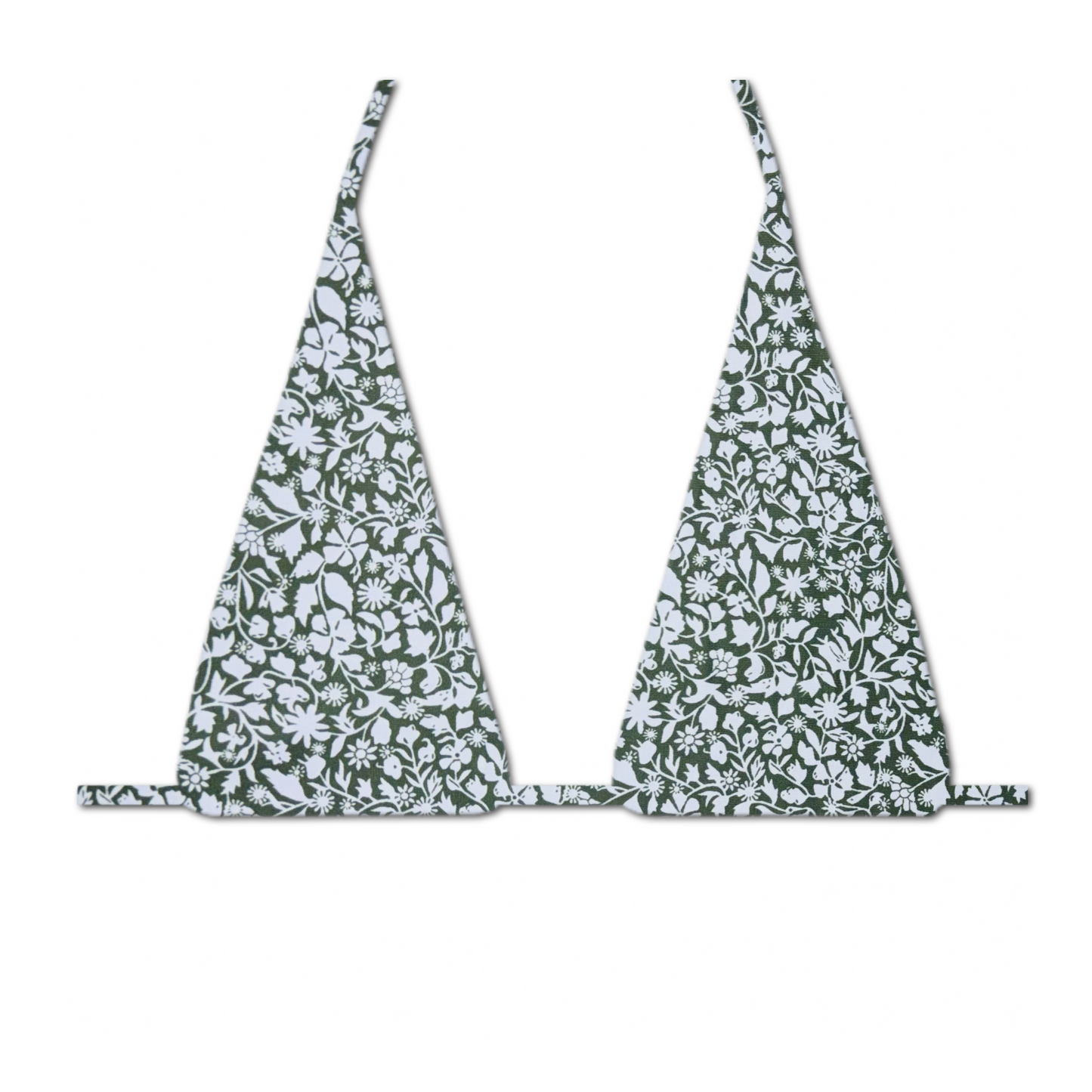 Wild Olive - LONG Triangle Bikini Top