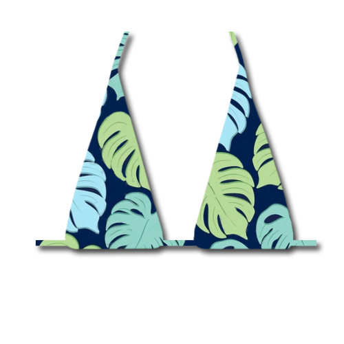 Malibu - LONG Triangle Bikini Top