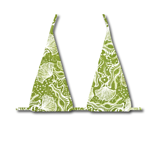 Ocean Treasures - LONG Triangle Bikini Top