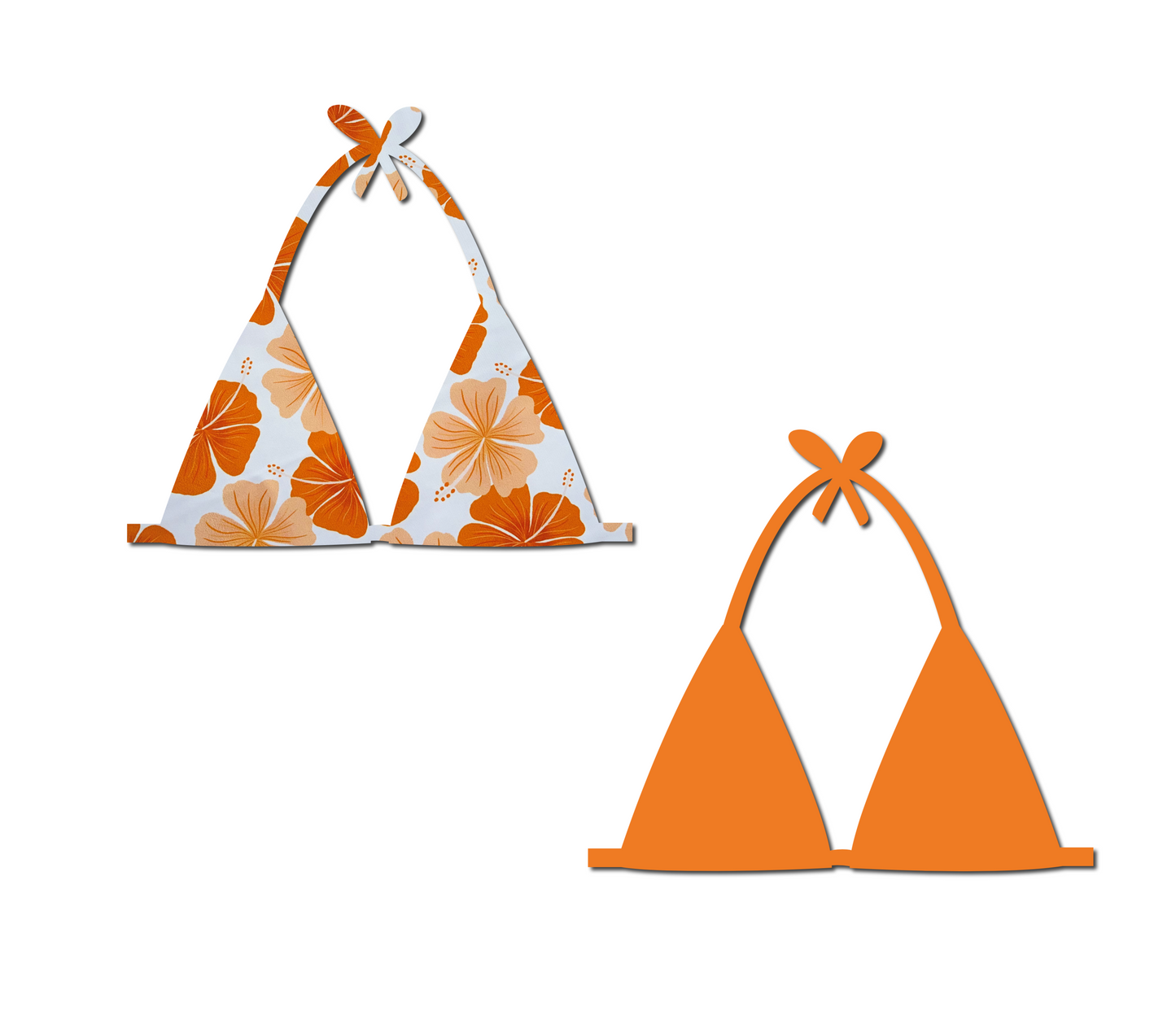 Mai Tai - Reversible Triangle Bikini Top