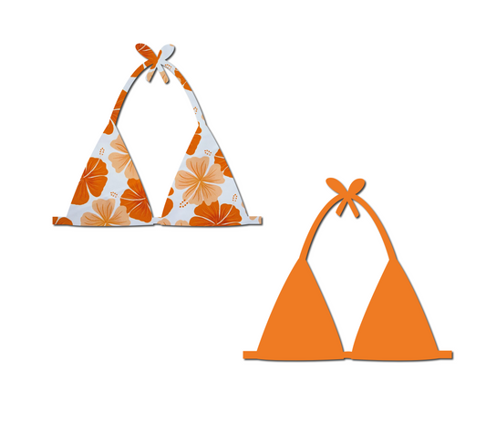 Mai Tai - Reversible Triangle Bikini Top