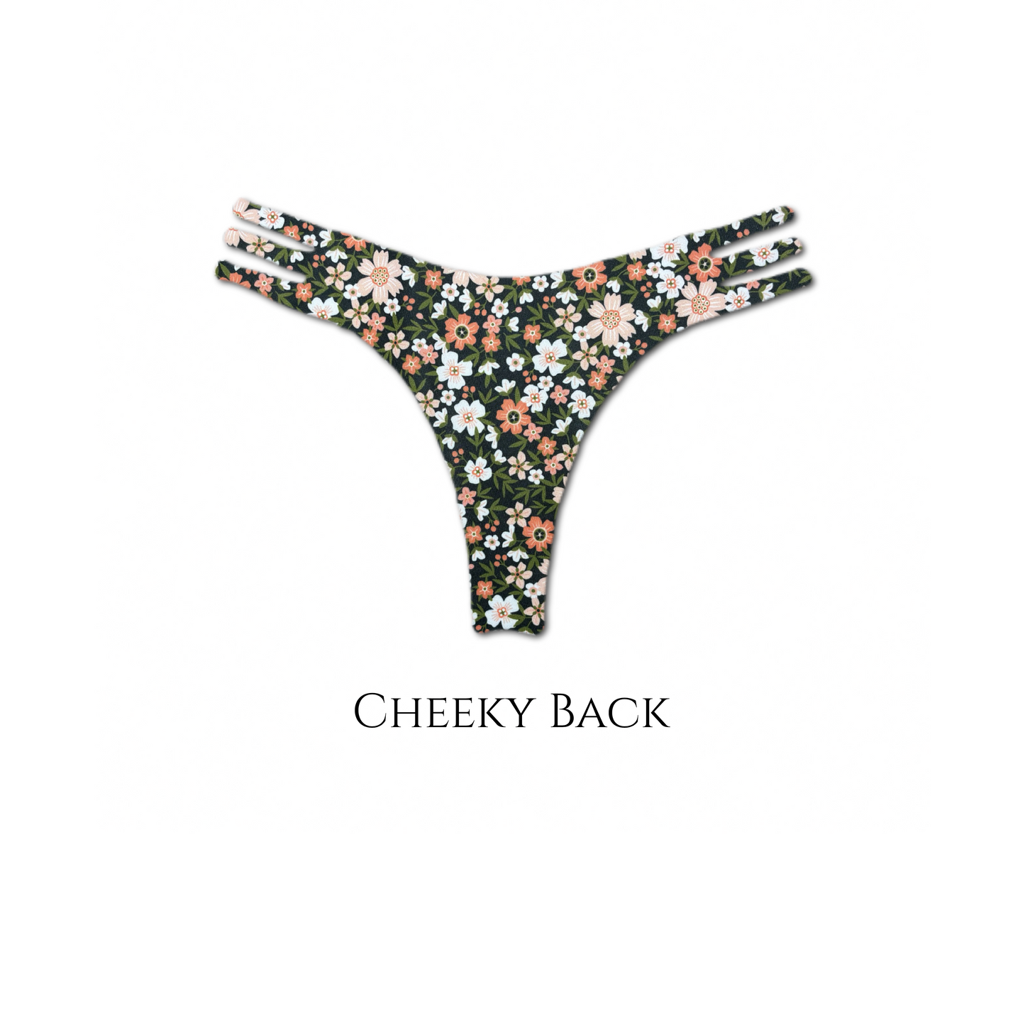 Midnight Meadow - Daisy Reversible Bikini Bottom