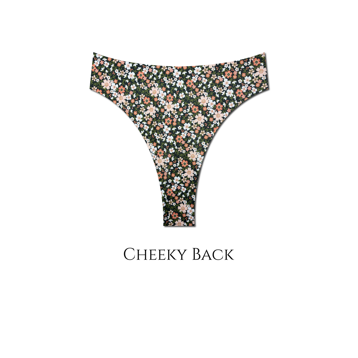 Midnight Meadow - Hayden High Waist Bikini Bottom
