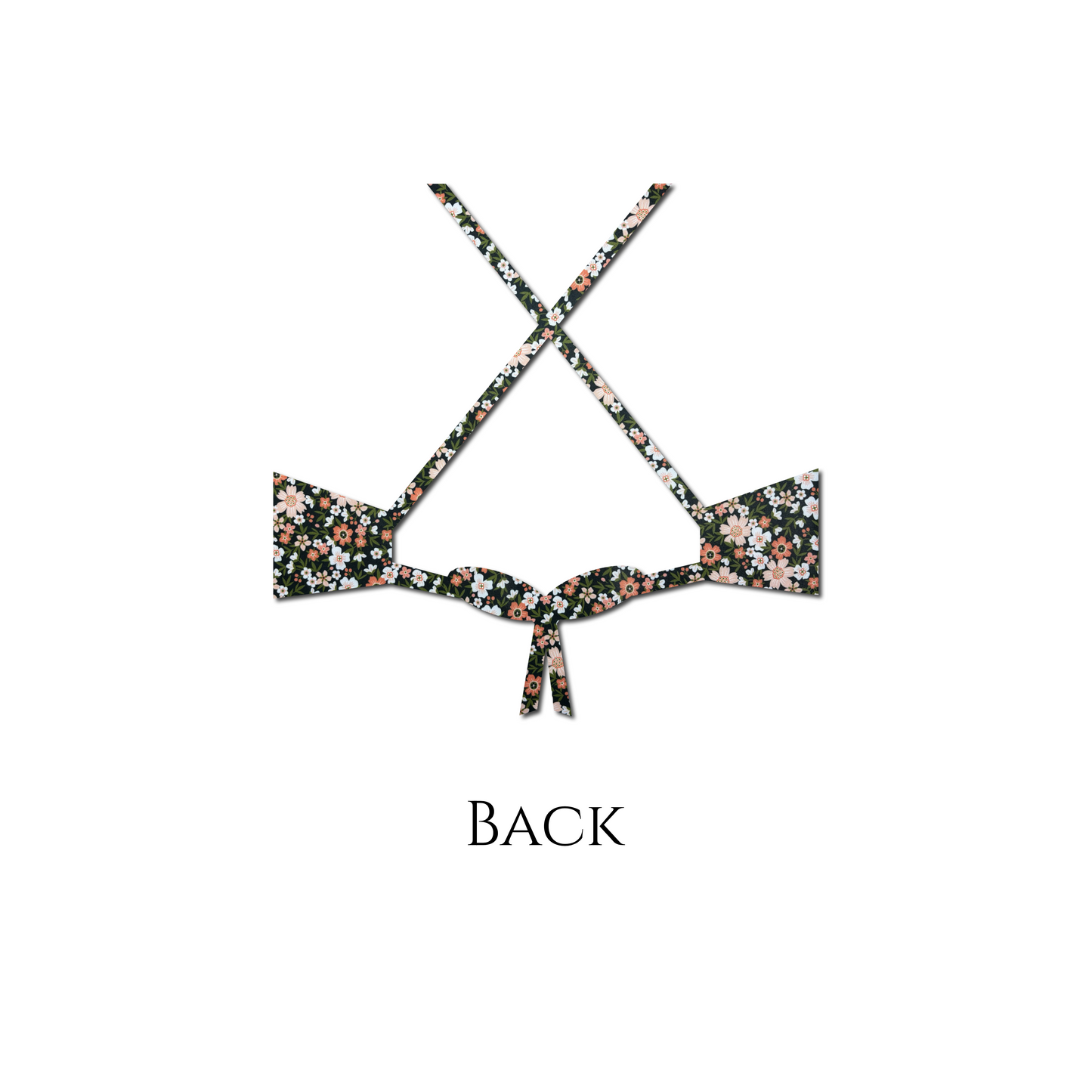 Midnight Meadow- Kendall Bikini Top
