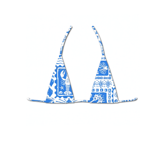 Postcard from Paradise - Rio Mini Triangle Bikini Top **LIMITED EDITION FABRIC**
