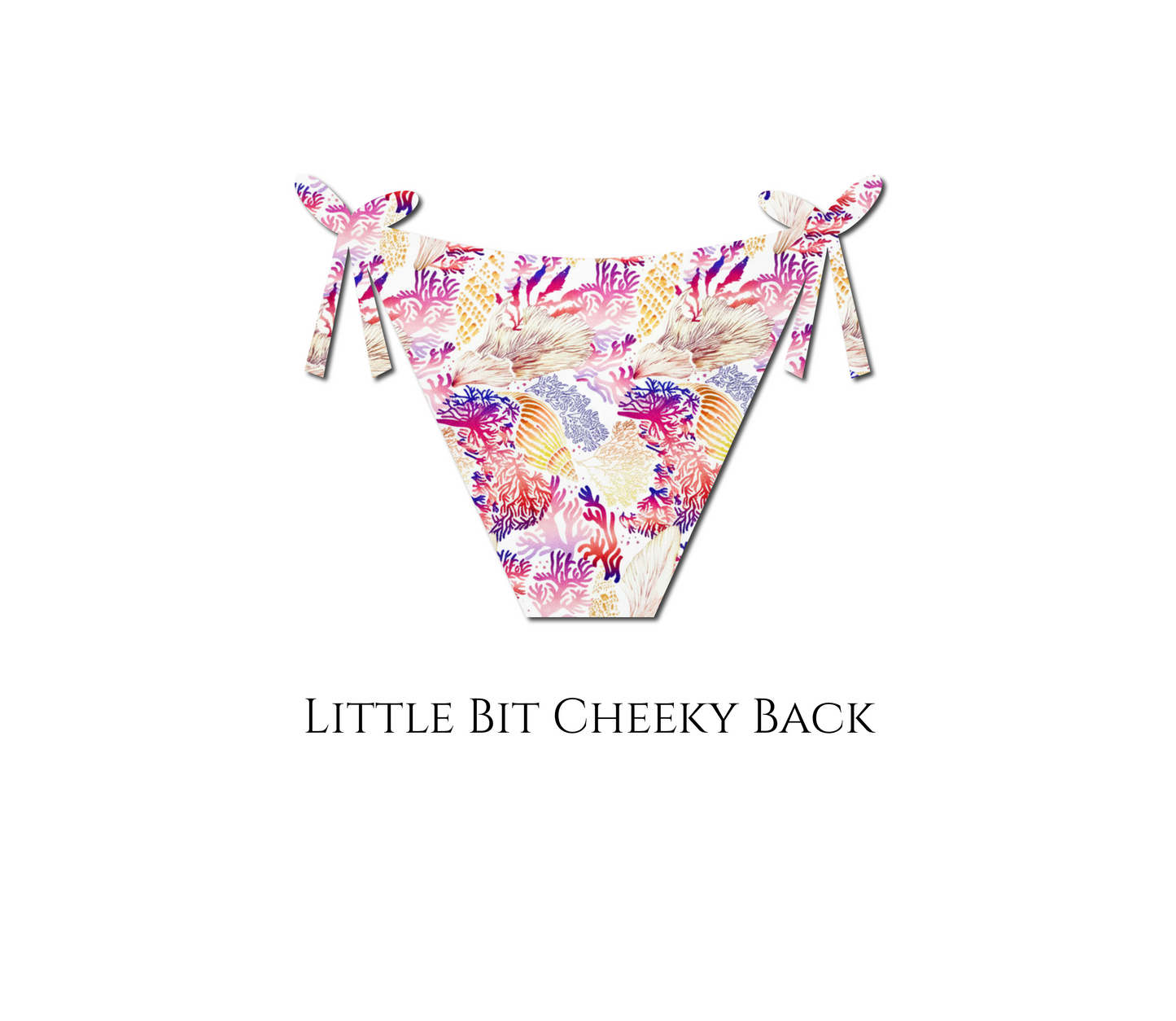 Seashell Secrets - Layla Reversible Tie Side Bikini Bottom