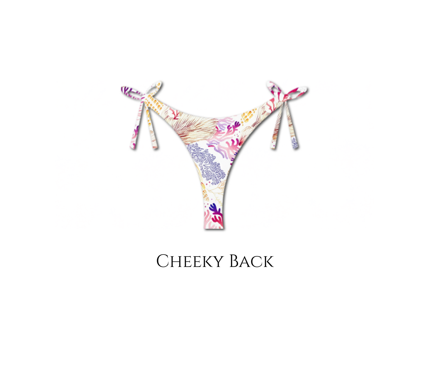 Seashell Secrets - Layla Reversible Tie Side Bikini Bottom