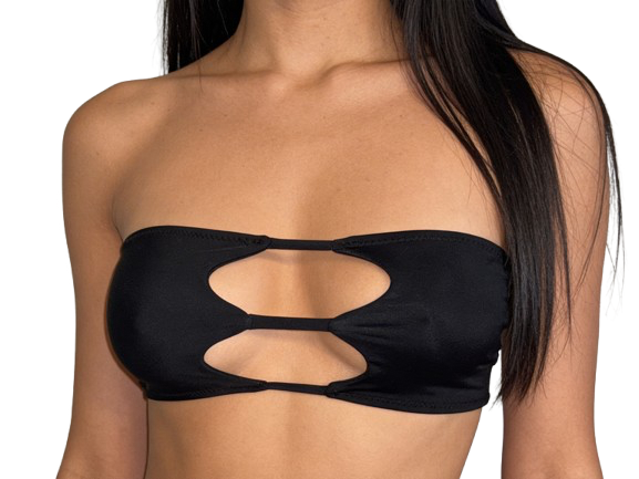 SOLID COLORS Choose Your Fabric - Halston Strapless Bikini Top