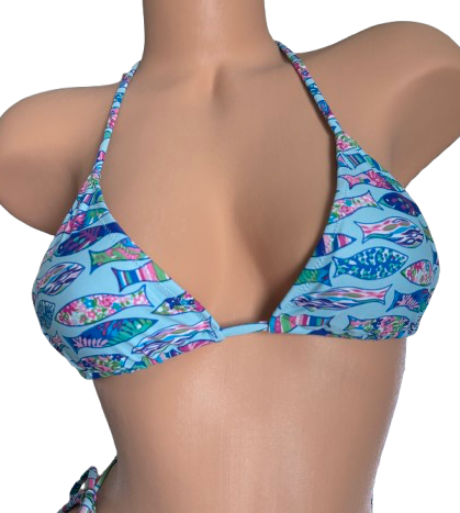 Fishing Frenzy - Ella Triangle Bikini Top