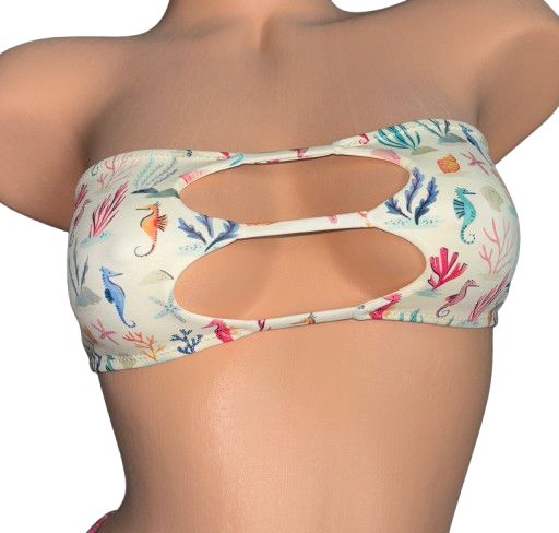 Ocean Wonders - Halston Strapless Bikini Top